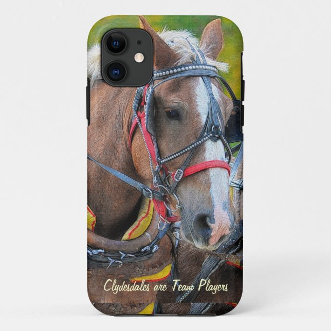 Funda del iPhone 5 de Clydesdale Draft Horse-lover (Reverso)