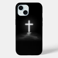 funda del iPhone 7 - Cruz cristiana en la niebla
