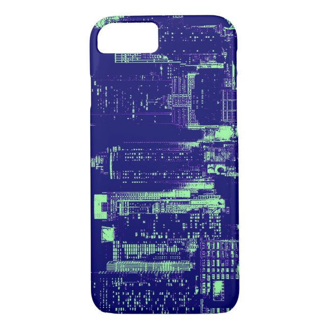 Funda del iPhone 7 de Blue New York City (Reverso)