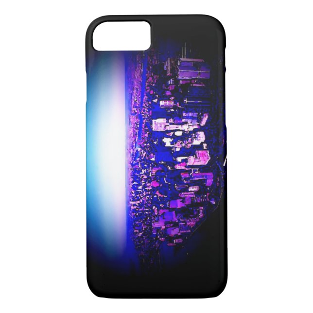 Funda del iPhone 7 de Manhattan en Nueva York (Reverso)