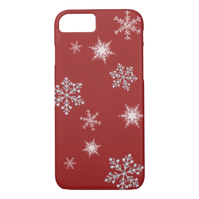 Funda del iPhone 7 rojo de Santa (Reverso)