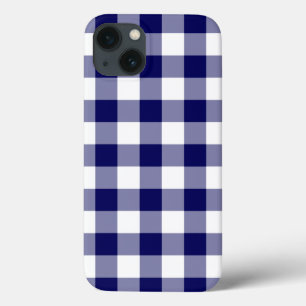 Funda del iPhone 8/7 del patrón de Gingham blanco