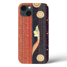 Funda del iPhone de etnia india Bandhani 13