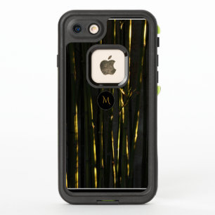 Funda del Monograma de Bambú Temprano por la Mañan