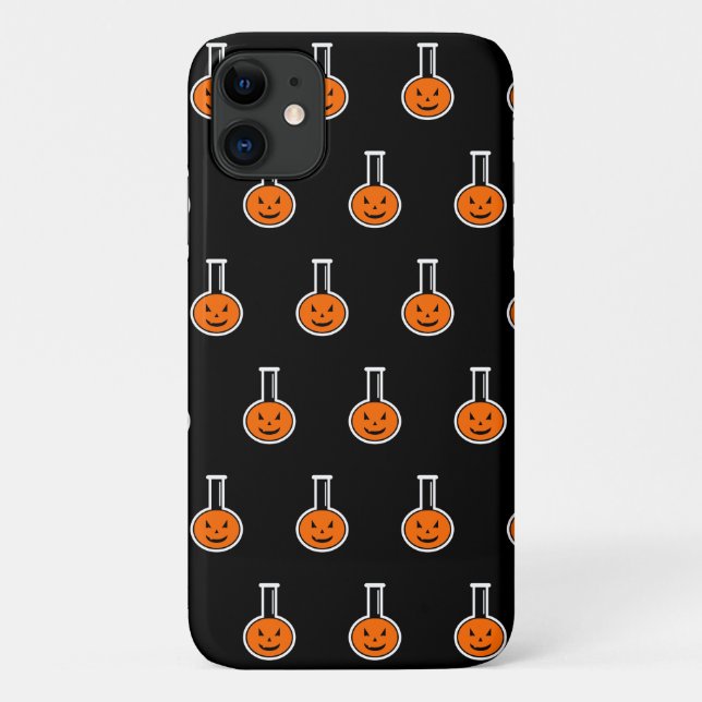 Funda del patrón de calabaza para iPhone 11 de quí (Reverso)