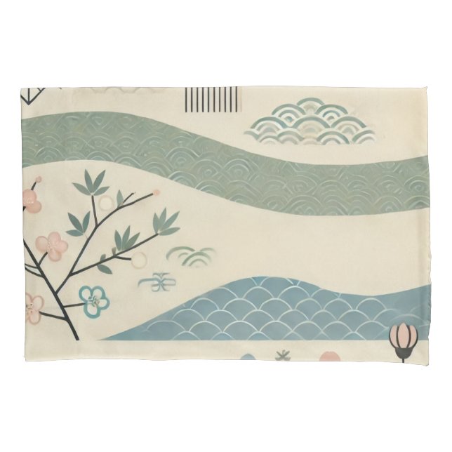 Funda del pilar de diseño de arte asiático simplis (Anverso)