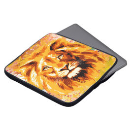 Funda del portátil Safari Lion | Dibujo de león co
