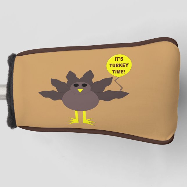 Funda del putter de golf de Thankding Time Turkey (Anverso)
