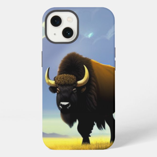 Funda delgada para iPhone 13 Pro Buffalo Fields, b (Reverso )