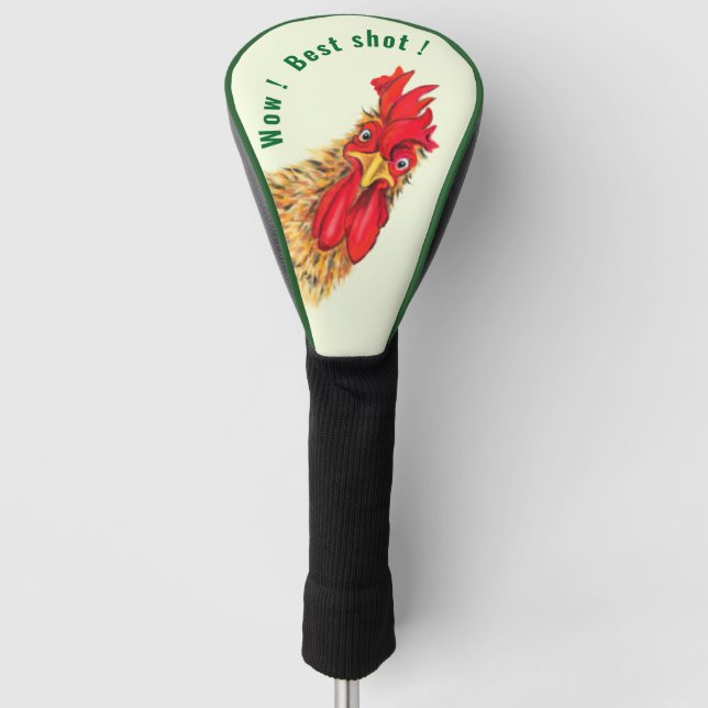 Funda divertida para cabeza de palo de golf con ga (Anverso)