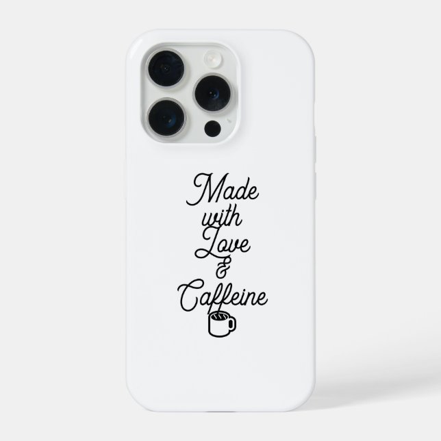 Funda divertida para iPhone 15 Pro - Hecha con Amo (Reverso )
