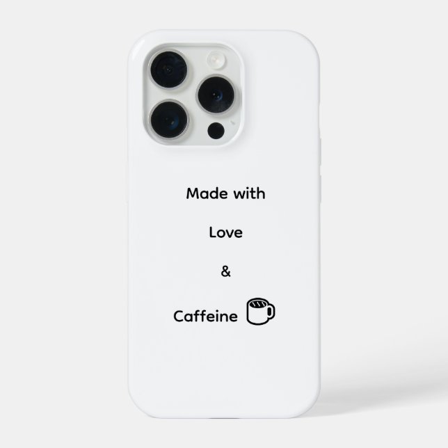 Funda divertida para iPhone 15 Pro - Hecha con Amo (Reverso )