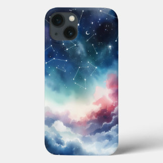 Funda Dreamlike Watercolor Night Sky iPhone 13
