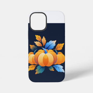Funda dura para iPhone 12 Mini de calabaza, brilla