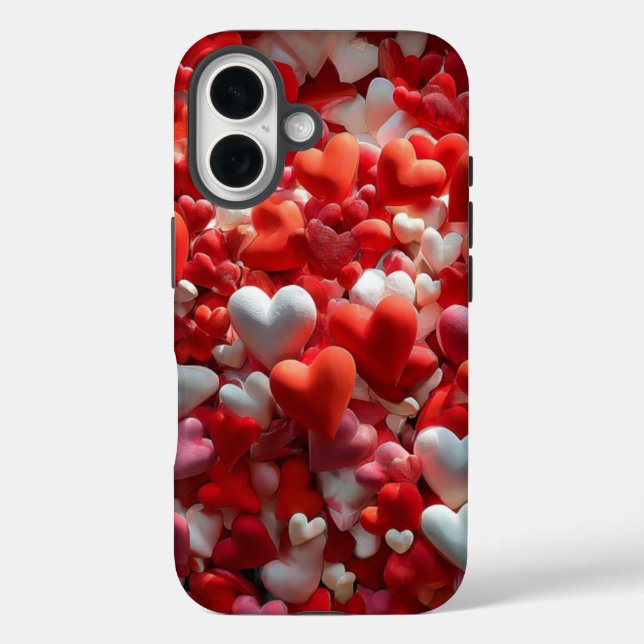 Funda dura para iPhone 16 del Día de San Valentín  (Reverso )