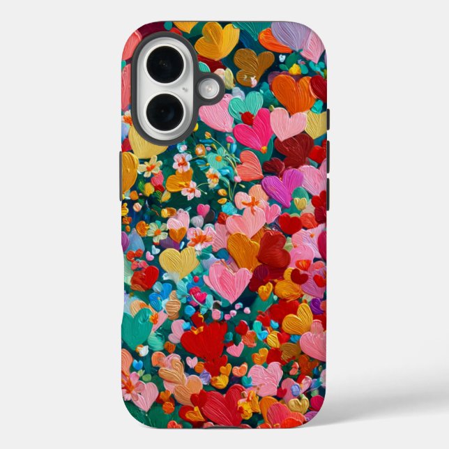Funda dura para iPhone 16 del Día de San Valentín  (Reverso )