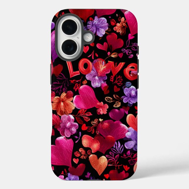 Funda dura para iPhone 16 del Día de San Valentín  (Reverso )