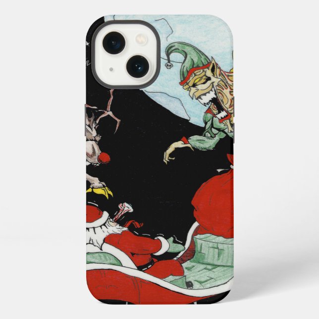 Funda dura para iPhone con temática de pesadilla d (Reverso )