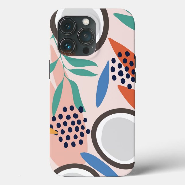 Funda duro de coco de Rubor azul rosado verde (Reverso )