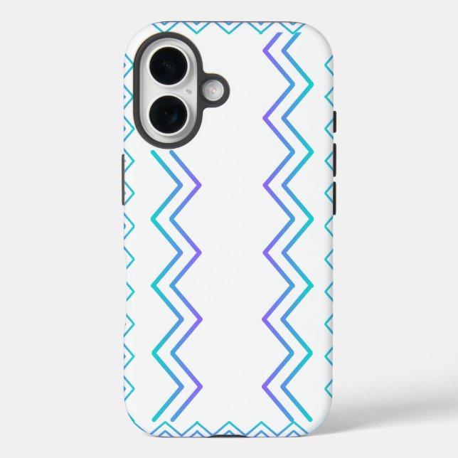 funda duro de patrón estético para iPhone 16 (Reverso )