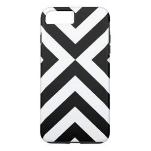 Funda duro para iPhone 8/7 Plus Chevrons blanco y