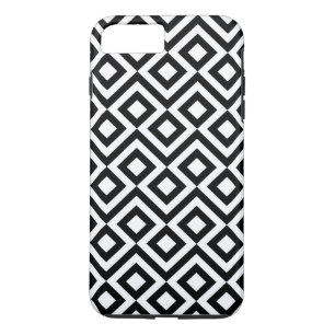 Funda duro para iPhone 8 Plus de meandro negro y b