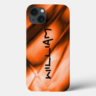 Funda duro para iPhone de color Naranja personaliz