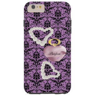 Funda duro Parfum&Pearls Purple Damask iPhone6Plus