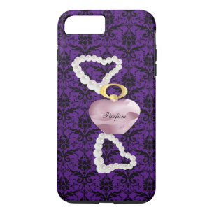 Funda duro Parfum&Pearls Purple Damask iPhone7Plus