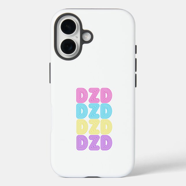 Funda DZD iPhone 16 - Retro clásico de los años 80 (Reverso )