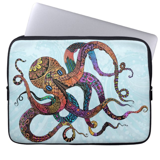 Funda eléctrica para portátiles Neopreno Octopus (Frente)