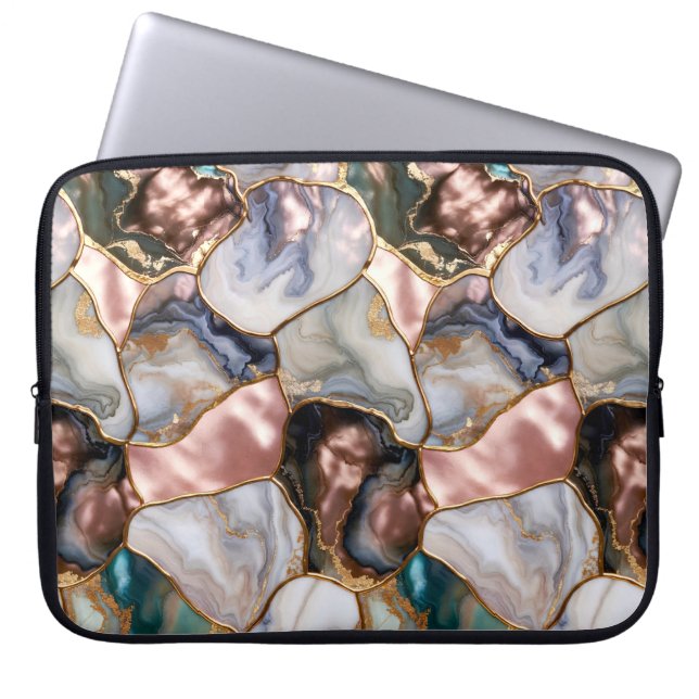 Funda elegante para portátil Rose Marble (Frente)