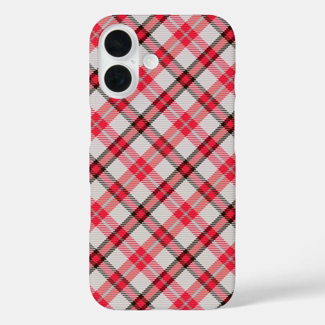 Funda elegante roja cereza para iPhone 16 (Reverso )