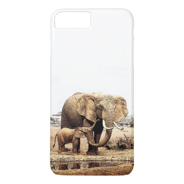 Funda Elephants iPhone 7 Plus (Reverso)