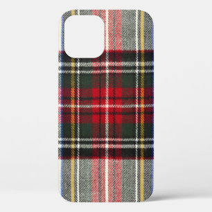 Funda escocesa roja y blanca.