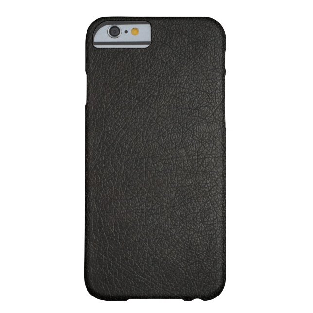 Funda Faux Black Leather iPhone 6 (Reverso)