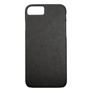 Funda Faux Black Leather iPhone 7