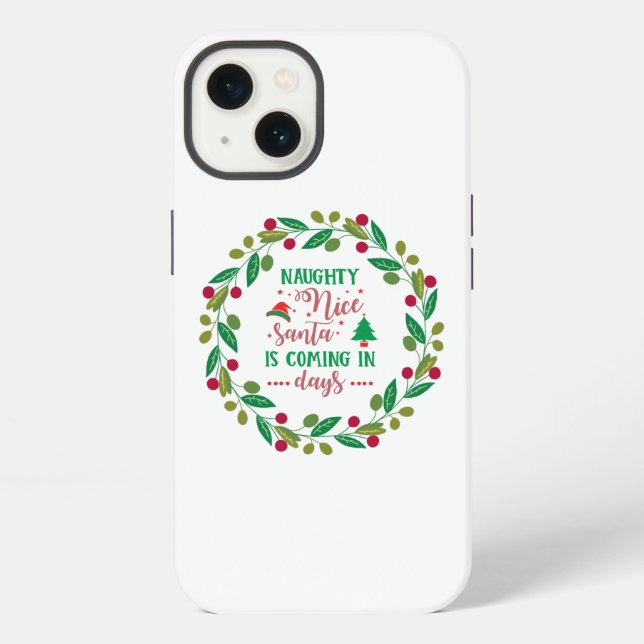 Funda festiva de Navidad para iPhone / iPad (Reverso )
