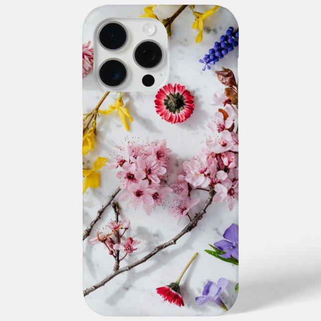 Funda Floral Elegance iPhone 15 Pro Max (Reverso )