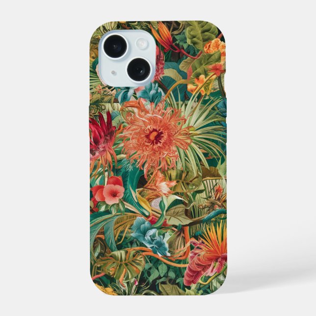 Funda floral para iphone 15 (Reverso )