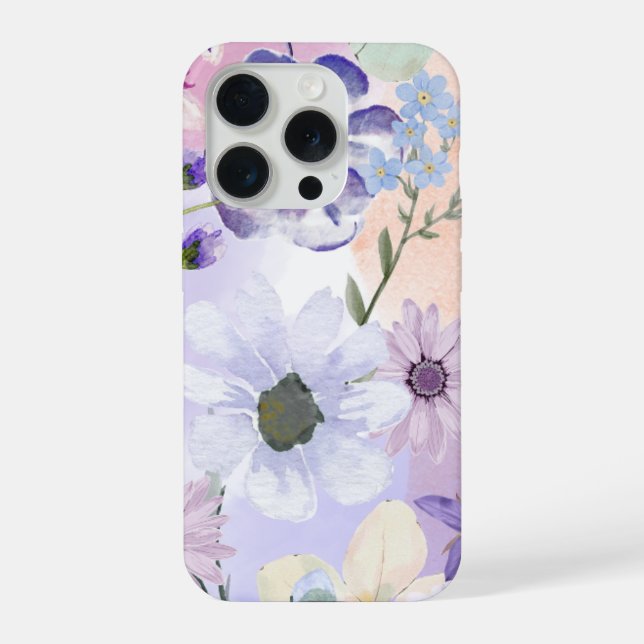 funda floral para iphone 15 pro, funda de teléfono (Reverso )