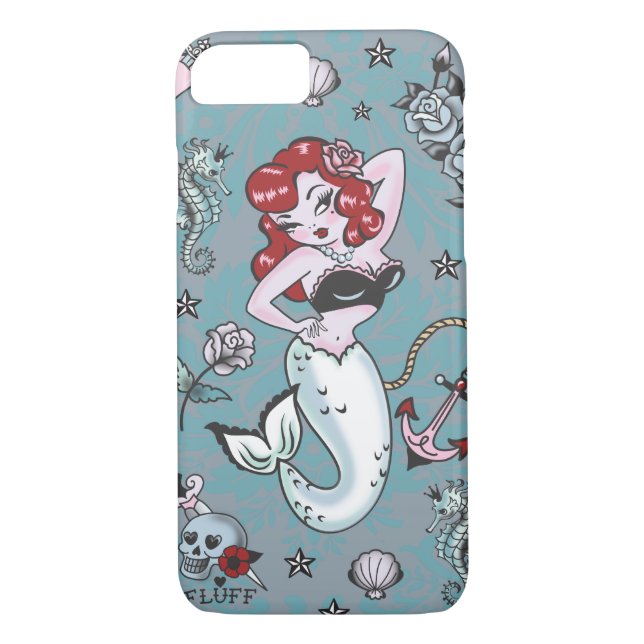 funda Fluff Molly Mermaid iPhone 7 (Reverso)