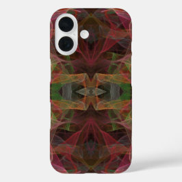 Funda fractal rosa, verde y negro