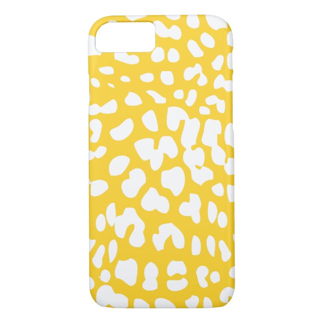 Funda Freesia y White Leopard Print iPhone 7 (Reverso)