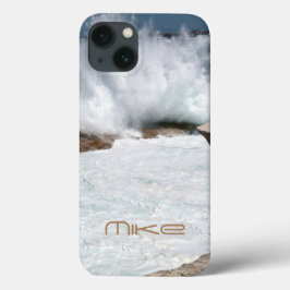 Funda Funda-Mate iPhone 13 personalizado de ondas 