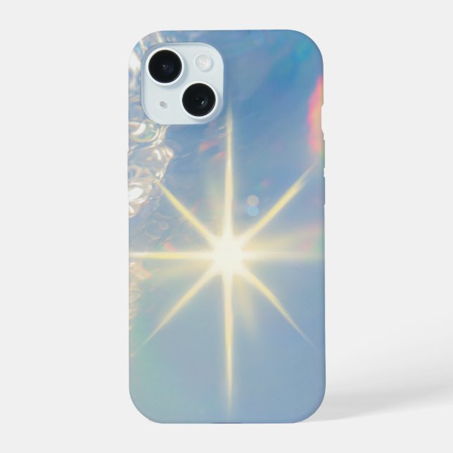 Funda futurista de cromo azul para iPhone 14 Pro M (Reverso )