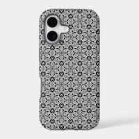 Funda Geo Hexagon Black + Silver Pattern iPhone 5