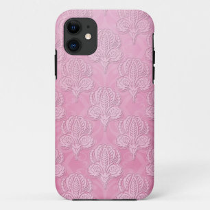 Funda Girly Pink Damask para iPhone 5