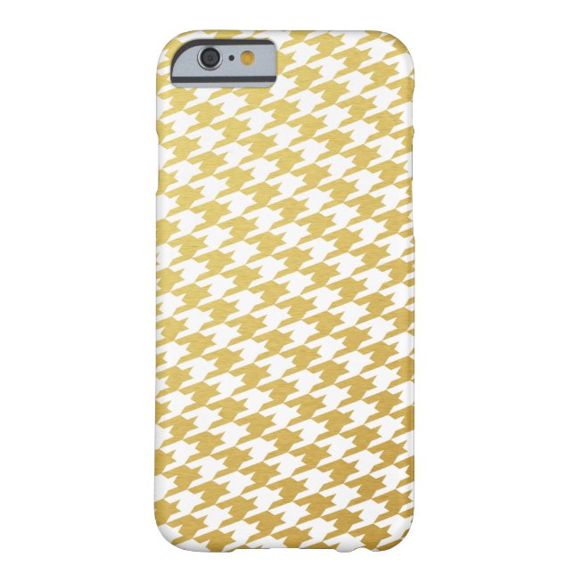 Funda Gold Houndstoth Pattern iPhone 6 (Reverso)