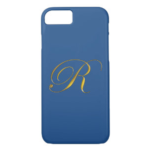 Funda Gold Monograma R para iPhone 7